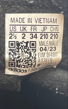 Load image into Gallery viewer, Adidas Girls Samba Classic 036516 Black White Leather Tennis Sneaker Shoes 2.5