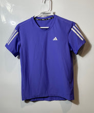 Load image into Gallery viewer, Adidas Boys Blue White Short Sleeve Crew Neck Pullover T-Shirt Size 1/3