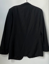 Load image into Gallery viewer, Lubiam Mens Black Long Sleeve Single-Breasted One-Button Blazer Size 50R