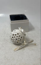 Load image into Gallery viewer, Pandora White Porcelain Decorative Snowball Christmas Tree Ornament In Box