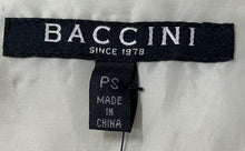 Load image into Gallery viewer, Baccini Womens White Full Zip Long Sleeve Pockets Motorcycle Jacket Sz PS W/Tag