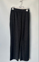 Load image into Gallery viewer, Danskin Womens Black Metallic Plated Pull-On Wide-Leg Pants Size Small