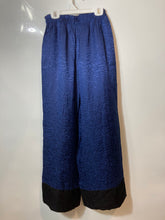 Load image into Gallery viewer, Victoria's Secret Womens Blue Black Zebra Print Wide-Leg Lounge Pants Size XS