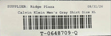 Load image into Gallery viewer, Calvin Klein Mens Gray Heather Long Sleeve Collared Button-Up Shirt Size XL