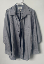 Load image into Gallery viewer, Van Heusen Mens Gray Easy Care Long Sleeve Collared Dress Shirt Size 18 34/35