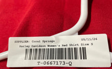 Load image into Gallery viewer, Harley-Davidson Womens Red Cotton Sleeveless Scoop Neck Pullover Tank Top Size S