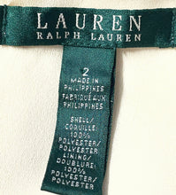 Load image into Gallery viewer, Lauren Ralph Lauren Womens Cream Sleeveless Back Zip One-Piece Jumpsuit Size 2