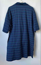 Load image into Gallery viewer, Peter Millar Mens Blue Multi Striped Cotton Short Sleeve Polo Shirt Size XXL