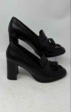 Load image into Gallery viewer, Vince Camuto Womens Chelivia Black Leather Block Heel Loafer Shoes Size 9.5M