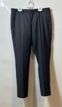 Load image into Gallery viewer, Hugo Boss Mens Black Slash Pockets Flat Front Straight Leg Dress Pants Size 30R