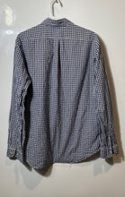 Load image into Gallery viewer, Ralph Lauren Mens White And Blue Gingham Cotton Button-Up Shirt Size Large