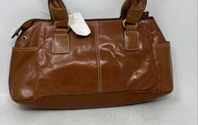 Load image into Gallery viewer, G.H. Bass & Co. Womens Brown Leather Double Handle Shoulder Handbag With Tag