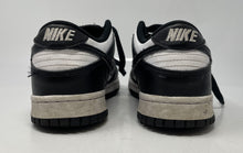 Load image into Gallery viewer, Authentic Nike Boys Dunk Low Retro White Black Sneaker Shoes Size 7Y Stained