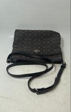Load image into Gallery viewer, Coach Womens Brown Signature Print Adjustable Strap Shoulder Crossbody Bag
