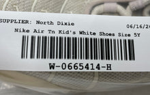Load image into Gallery viewer, Nike Kids Air Max Plus CD0609-103 White Low Top Lace-Up Sneaker Shoes Size 5Y