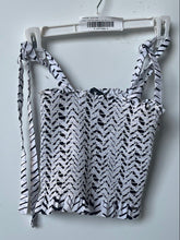 Load image into Gallery viewer, Armani Exchange Womens White & Black Printed 2 Piece Skirt Suit Set Size XS & 0