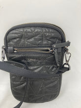 Load image into Gallery viewer, Michael Kors Womens Black Leather Outer Pocket Adjustable Strap Crossbody Bag