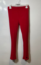 Load image into Gallery viewer, Zara Womens Red Elastic Waist Ribbed Knitted Stretch Pull-On Ankle Pants Size M
