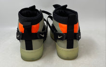 Load image into Gallery viewer, Nike Boys Air Force 1 Utility Mid Gray And Black Leather Sneakers Shoes Size 6Y
