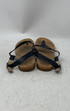 Load image into Gallery viewer, UGG Womens Ayden II 1020063 Black Leather Adjustable Strap Thong Sandals Size 5