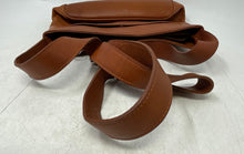 Load image into Gallery viewer, M. London Womens Brown Leather Inner Pockets Travel Shoulder Handbag