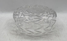 Load image into Gallery viewer, Vintage Unbranded Clear Cut Glass Zigzag Pattern Bowl Sugar Candy Jar With Lid