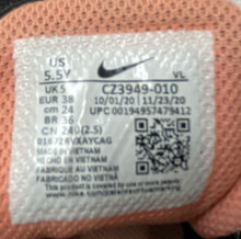 Load image into Gallery viewer, Nike Girls Downshifter 11 CZ3949-010 Black Peach Lace-Up Sneaker Shoes Size 5.5Y