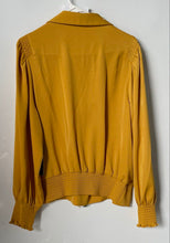 Load image into Gallery viewer, Karl Lagerfeld Womens Marigold Collared Long Sleeve Blouse Top Size XL