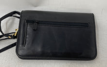Load image into Gallery viewer, Buxton Womens Black Mirror Slot ID Card Holder Detachable Strap Crossbody Bag