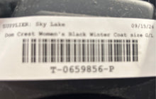 Load image into Gallery viewer, Down Crest Womens Black Long Sleeve Regular Fit Winter Utility Coat Size G/L