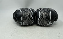 Load image into Gallery viewer, Hawk Unisex Black White Adjustable Wrist Strap Boxing Gloves 12 Oz