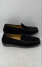 Load image into Gallery viewer, Geox Mens Black Suede Round Toe Slip-On Driving Loafer Shoes Size EUR 45