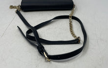 Load image into Gallery viewer, Michael Kors Womens Black Leather Card Holder Adjustable Strap Crossbody Purse
