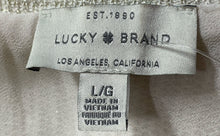 Load image into Gallery viewer, Lucky Brand Womens Beige Knitted Long Sleeve V-Neck Layered Blouse Top Size L