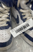 Load image into Gallery viewer, Nike Boys Court Borough Mid 2 CD7782-107 White Blue Basketball Shoes Size 4Y