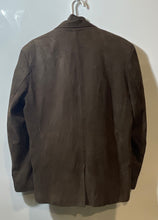 Load image into Gallery viewer, Giova's Mens Brown Cotton Long Sleeve Notch Lapel Three-Button Blazer Size M