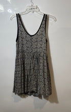 Load image into Gallery viewer, Forever 21 Womens Black White Brown Printed Sleeveless Tank Dress Size S