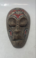 Load image into Gallery viewer, Collectible Indonesian Handmade Carved Wood Painted Tribal Style Mask