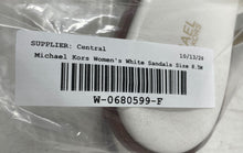 Load image into Gallery viewer, Michael Kors Womens Daniella White Leather Open Toe Flat Thong Sandals Size 8.5M