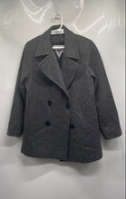 Load image into Gallery viewer, Marvin Richards Womens Gray Long Sleeve Double-Breasted Peacoat Size 8