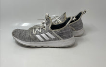 Load image into Gallery viewer, Adidas Womens Cloudfoam Pure Gray Black White Lace-Up Low Top Sneaker Shoes 8.5