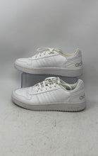 Load image into Gallery viewer, Adidas Womens Hoops 2.0 B42096 White Low Top Lace-Up Sneaker Shoes Size 8.5