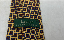 Load image into Gallery viewer, Lauren Ralph Lauren Mens Multicolor Geometric Print Keeper Loop Pointed Tie