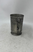 Load image into Gallery viewer, John Somers Silver-Tone Engraved Handle Hallmark Serving Pewter Mug