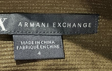 Load image into Gallery viewer, Armani Exchange Womens Gold Tie-Front Back Zipper Short Mini Skirt Size 4