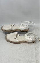 Load image into Gallery viewer, Guess Womens Malyna Beige White Ankle Strap Espadrille Sandals Size 7.5M