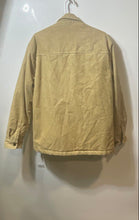 Load image into Gallery viewer, H&M Mens Beige Cotton Long Sleeve Collared Regular Fit Snap Front Jacket Size M