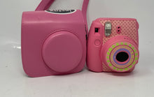 Load image into Gallery viewer, Fujifilm Instax Mini 9 Pink Polka Dot Instant Film Camera In Cover Not Tested