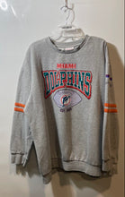 Load image into Gallery viewer, Mitchell & Ness Mens Gray Miami Dolphins Pullover Football Sweatshirt Size 3XLT