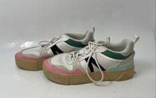 Load image into Gallery viewer, Lacoste Womens L002 Multicolor Leather Lace-Up Low Top Sneaker Shoes Size 6.5